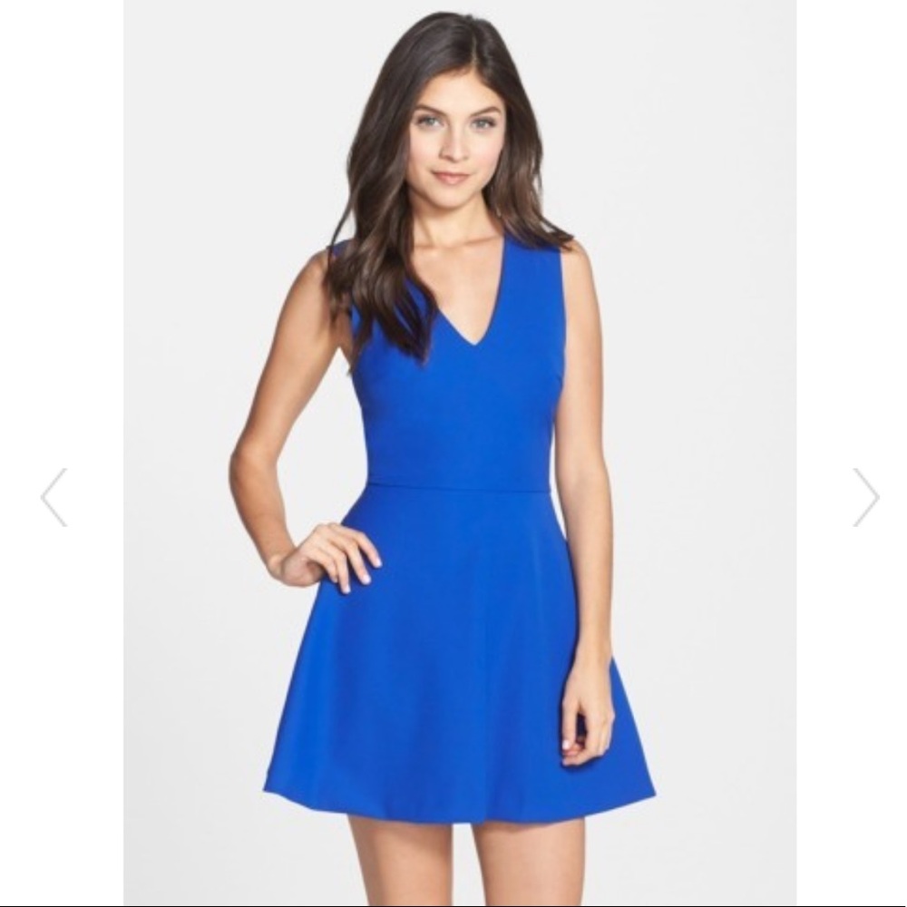 Felicity&Coco Blue Cocktail Fit & Flare Dress Sz S